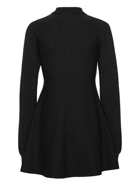 ROTATE BIRGER CHRISTENSEN polo-collar mini dress - Black