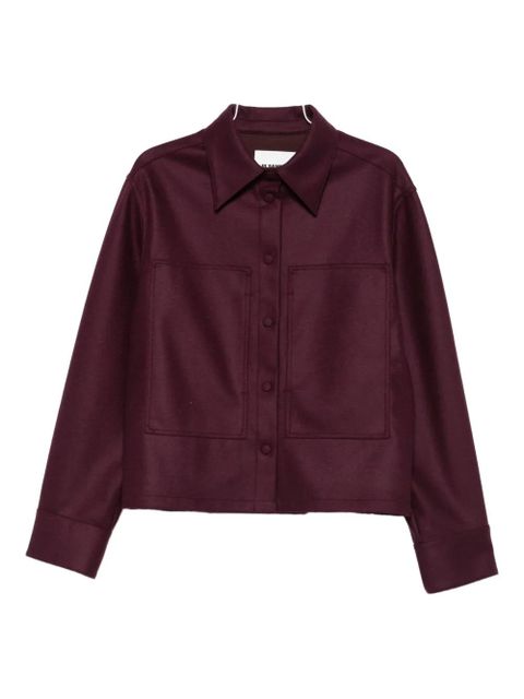 Jil Sander long-sleeve wool shirt - Red