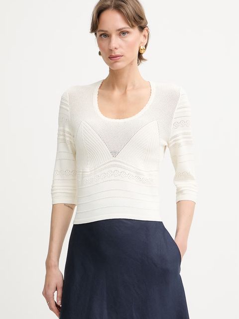 Twinset sweter damski z wiskozą - zdjęcie produktu nr 1