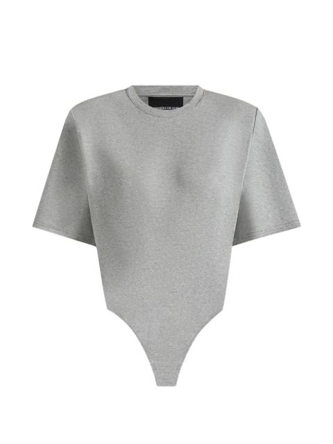 Manière De Voir Mia wide-shoulder T-shirt - Grey - zdjęcie produktu nr 1