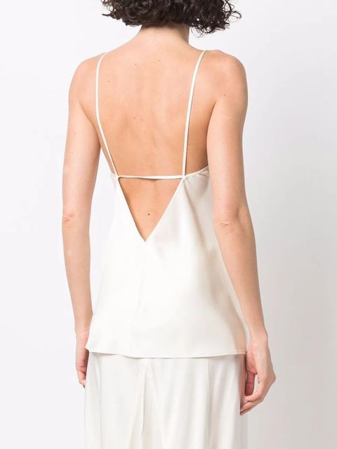 Victoria Beckham V-back slip top - Neutrals