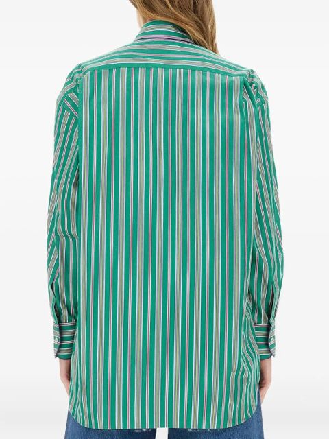 ETRO striped cotton shirt - Green