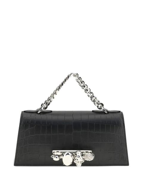 Alexander McQueen jewelled mini shoulder bag - Black - zdjęcie produktu nr 1