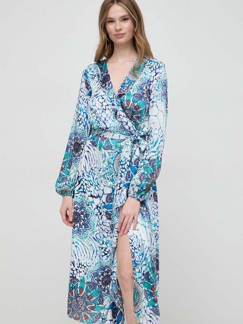 Marciano by Guess sukienka MINA kolor niebieski maxi rozkloszowana 4GGK11 9739Z - zdjęcie produktu nr 2