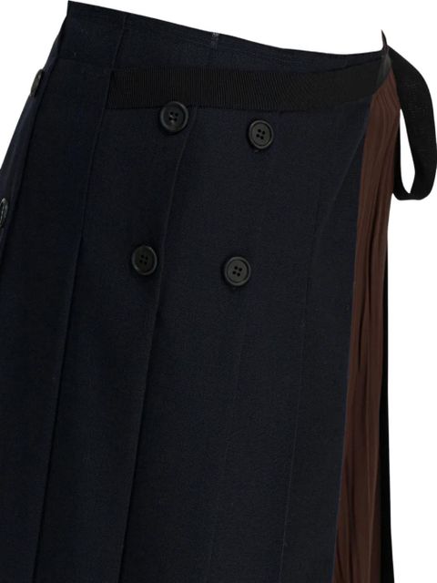 Prada pleated wrap skirt - Blue