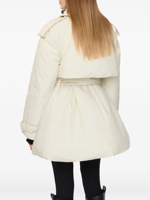 Burberry Berryhill belted padded coat - White