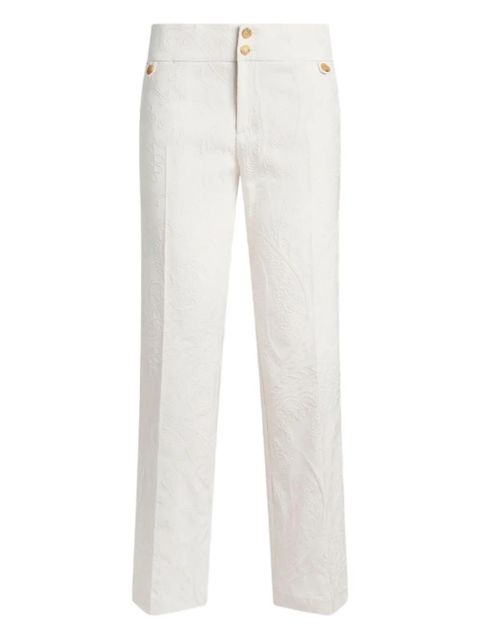ETRO jacquard flared trousers - White - zdjęcie produktu nr 1