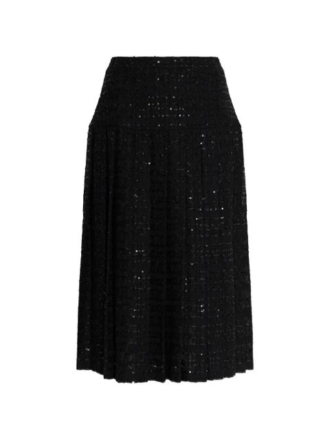 Alessandra Rich sequin slit skirt - Black - zdjęcie produktu nr 1