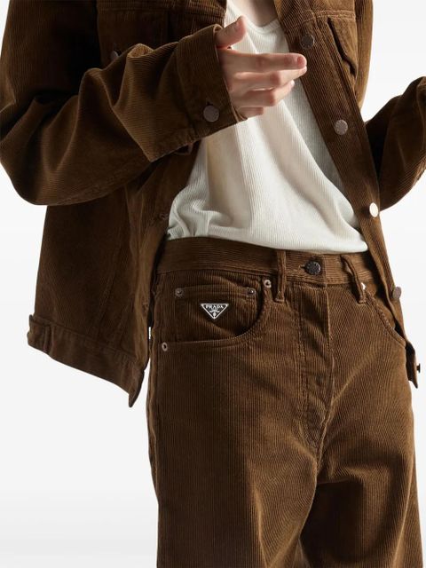 Prada corduroy blouson jacket - Brown