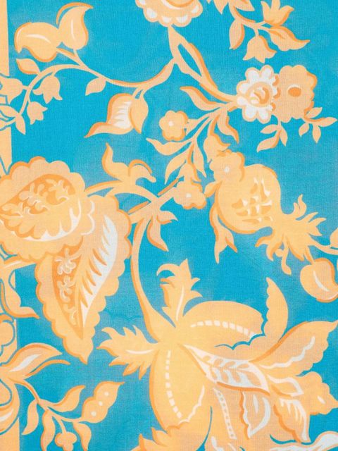 ETRO floral border scarf - Blue - zdjęcie produktu nr 2