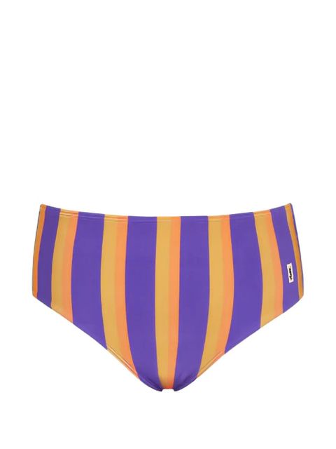 Saint Laurent striped culottes - Purple - zdjęcie produktu nr 1