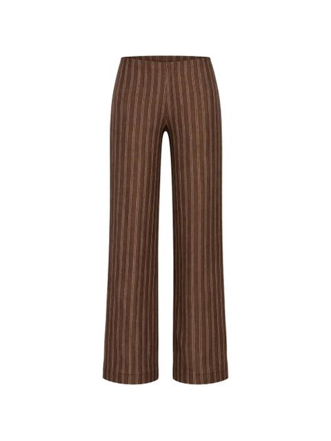 Reformation Petites Vida low-rise trousers - Brown - zdjęcie produktu nr 1