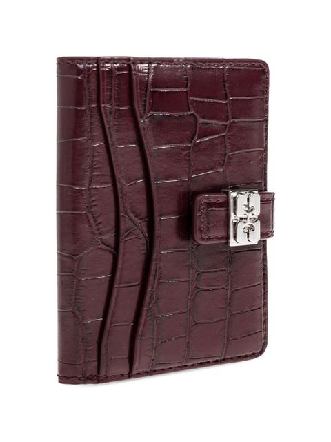 GANNI croc-effect buckle wallet - Red - zdjęcie produktu nr 2