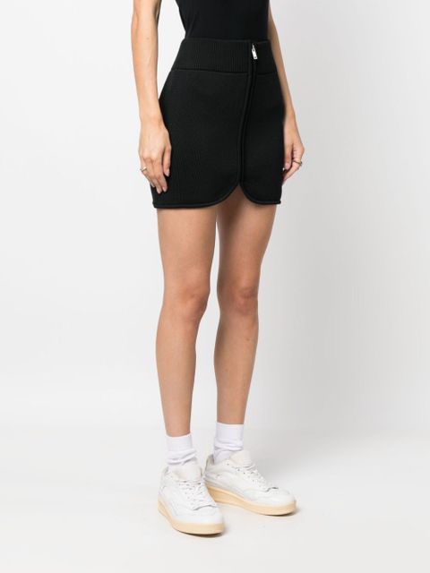 MARANT ÉTOILE Olgane logo-embroidered miniskirt - Black