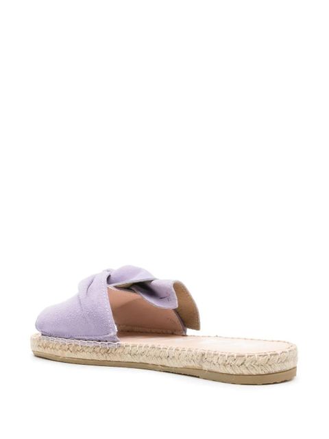 Manebi suede twisted espadrilles - Purple