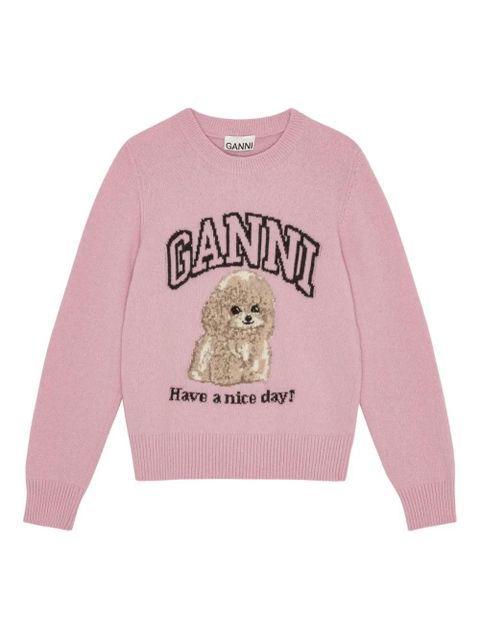GANNI Dog sweater - Pink - zdjęcie produktu nr 1