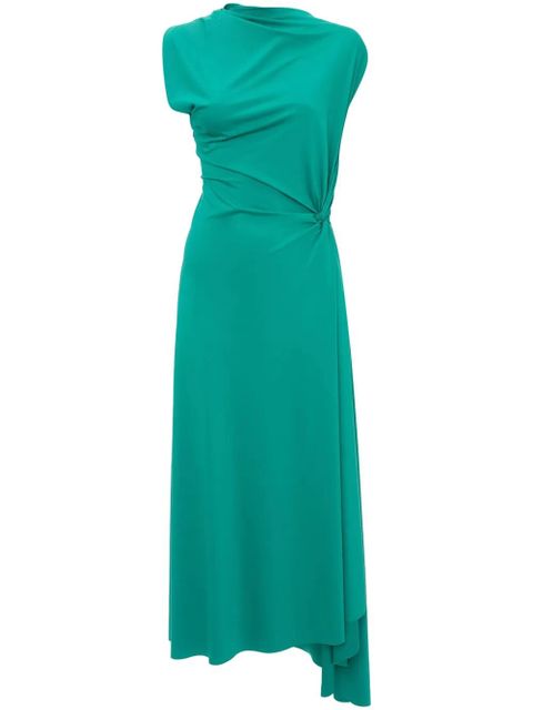 Victoria Beckham draped asymmetric midi dress - Green - zdjęcie produktu nr 1
