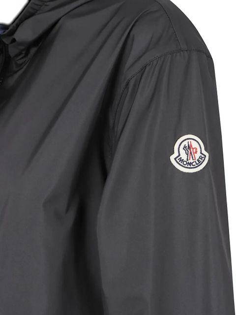 Moncler logo-patch hooded jacket - Grey