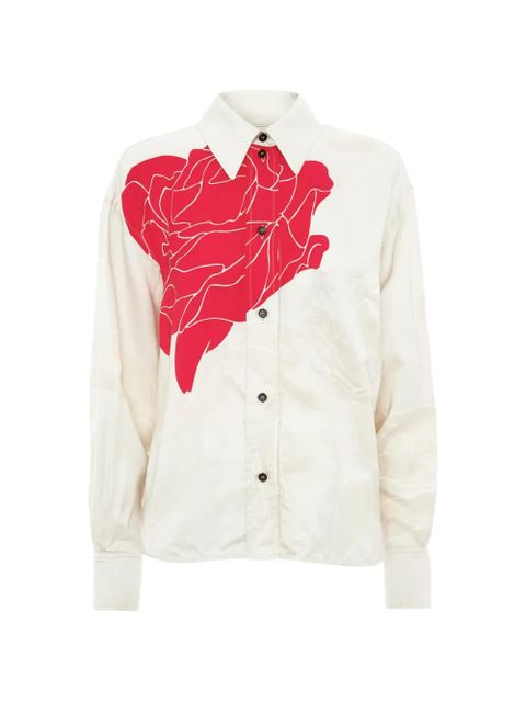 Victoria Beckham floral print shirt - Neutrals - zdjęcie produktu nr 1