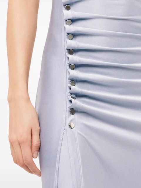 Rabanne stud-detailed sleeveless midi dress - Blue