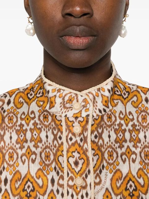 ZIMMERMANN Wylie shirt - Brown