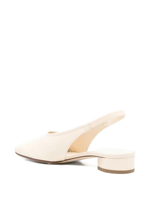 Aeyde Dua backstrap leather pumps - Neutrals