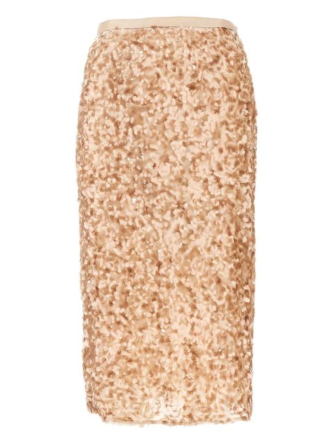 Weekend Max Mara ribbon waistband midi skirt - Gold - zdjęcie produktu nr 1