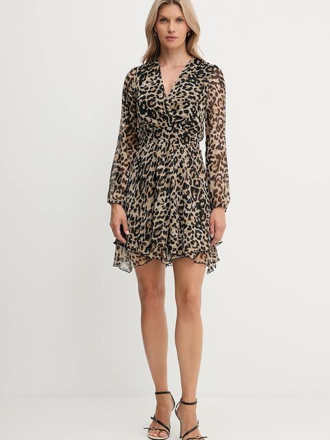 Morgan sukienka kolor brązowy mini rozkloszowana RLION - zdjęcie produktu nr 2