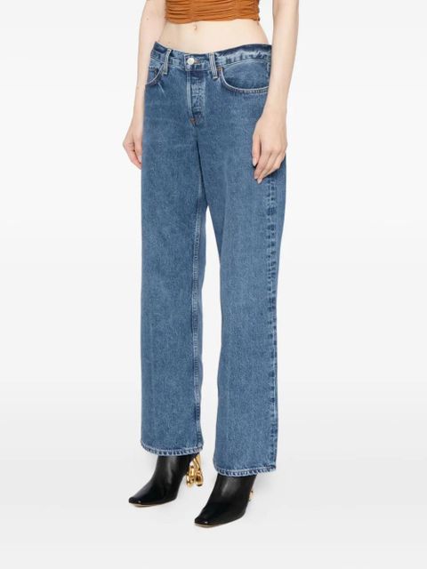 AGOLDE low-rise loose jeans - Blue