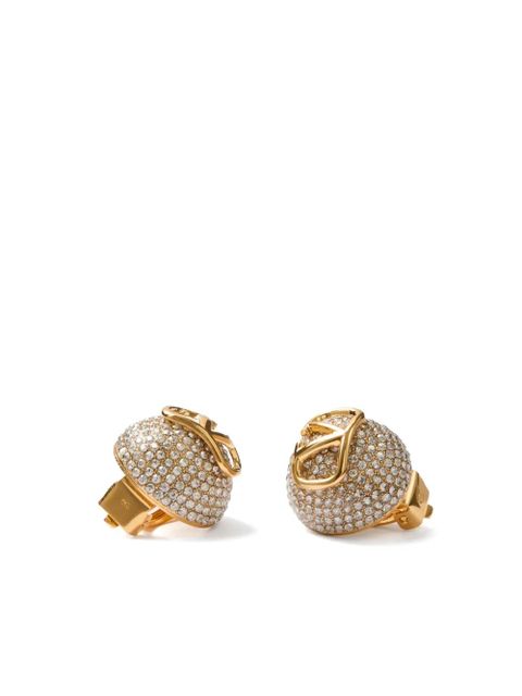 Valentino Garavani 18kt gold Vlogo Signature clip-on earrings