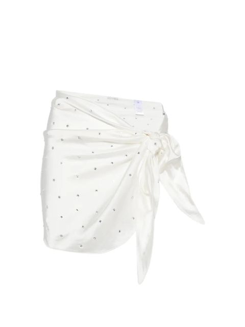 Oséree crystal-embellished wrap-design pareo - White - zdjęcie produktu nr 1