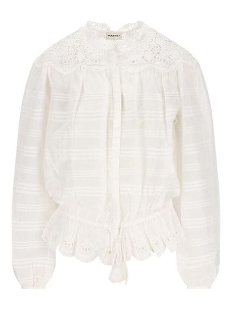 ISABEL MARANT ruffled shirt - White - zdjęcie produktu nr 1