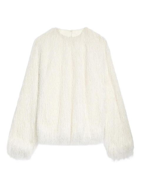 DRIES VAN NOTEN fringe-details blouse - White - zdjęcie produktu nr 1
