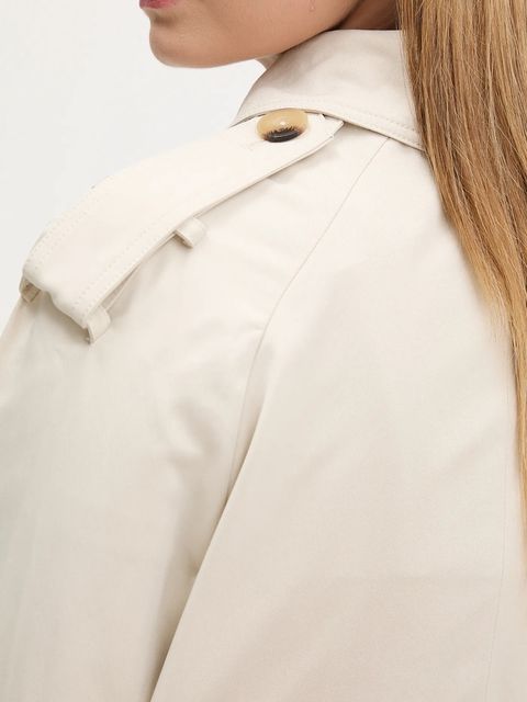 Desigual trencz PLEATED kolor beżowy 25WWEW18