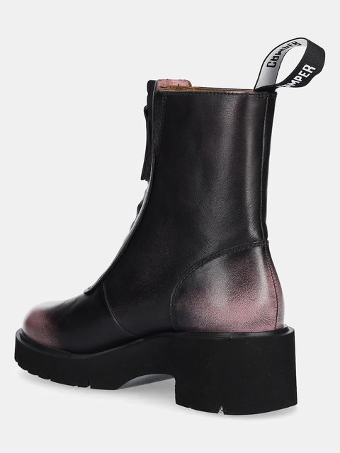 Camper botki skórzane Milah damskie kolor czarny na słupku K400776-008