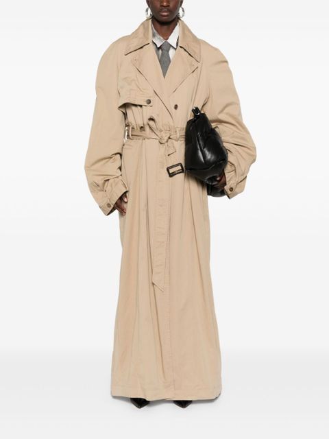 Balenciaga deconstructed-design trench coat - Neutrals