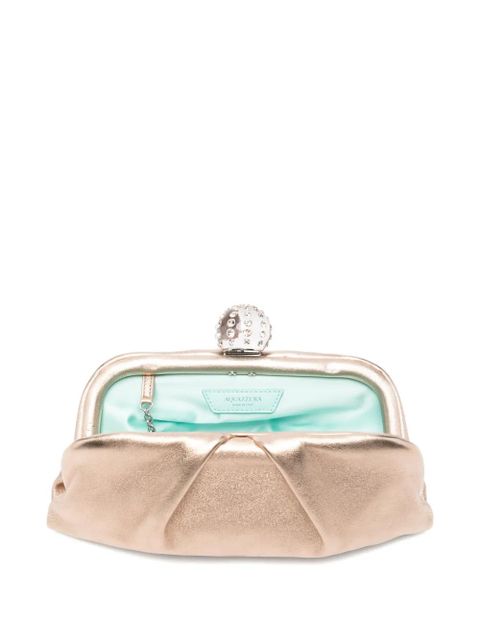 Aquazzura Tequila chain-strap clutch bag - Gold