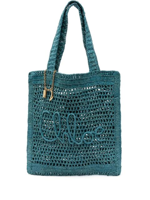 Chloé Summer Banana tote bag - Blue - zdjęcie produktu nr 1