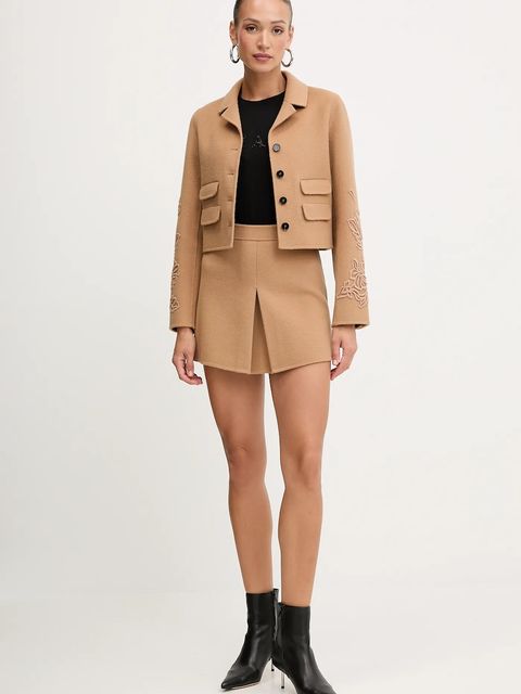 ERMANNO Firenze t-shirt bawełniany damski kolor czarny 57TL012EE2R