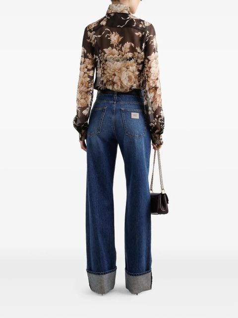 Dolce & Gabbana turn-up cuffs jeans - Blue