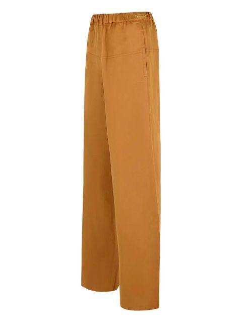 Max Mara elastic-waistband palazzo pants - Brown