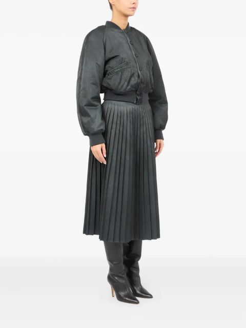 MM6 Maison Margiela cropped bomber jacket - Black