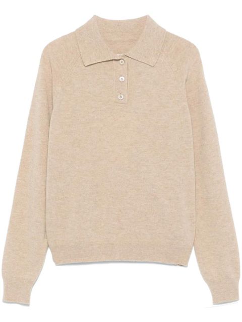 Maison Margiela wool polo top - Neutrals - zdjęcie produktu nr 1