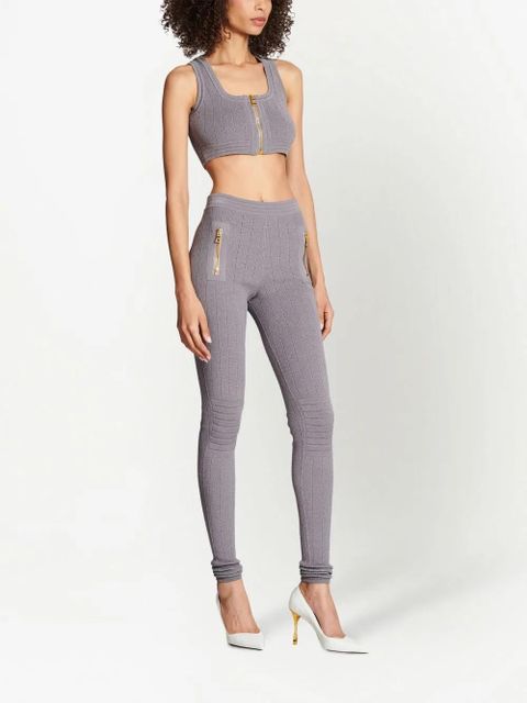 Balmain high-waist skinny trousers - Grey - zdjęcie produktu nr 2