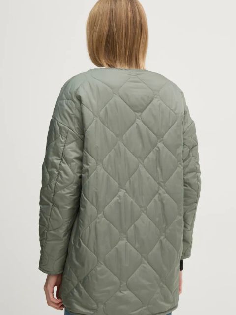 United Colors of Benetton kurtka dwustronna damska kolor zielony przejściowa oversize 23P8DN06M