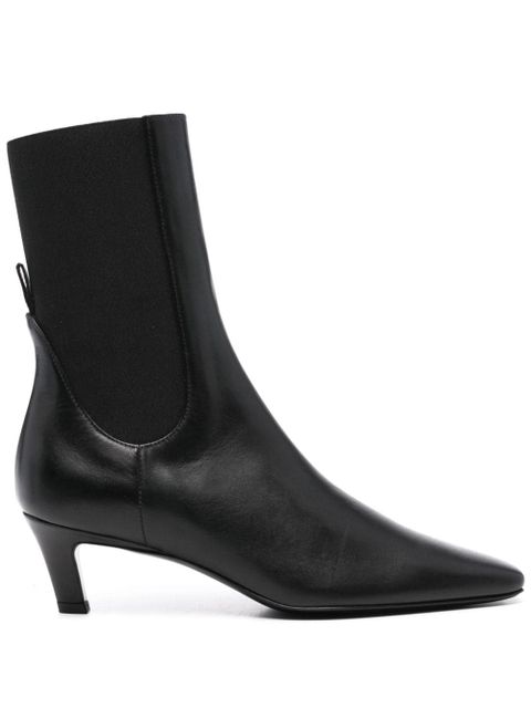 TOTEME The Mid Heel leather boots - Black - zdjęcie produktu nr 1