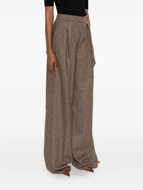 Max Mara pleat-detail trousers - Brown