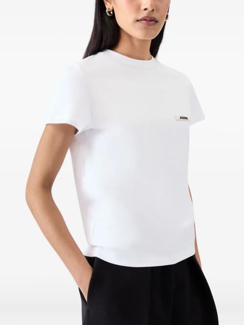 Jacquemus logo-patch t-shirt - White - zdjęcie produktu nr 2