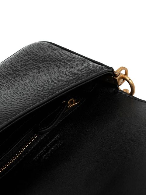 PINKO Love Birds leather mini crossbody bag - Black