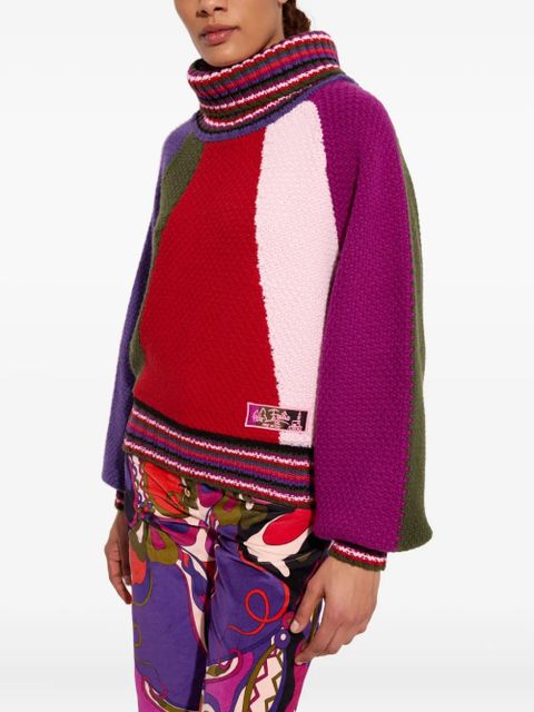 PUCCI colour-block roll-neck sweater - Red - zdjęcie produktu nr 2